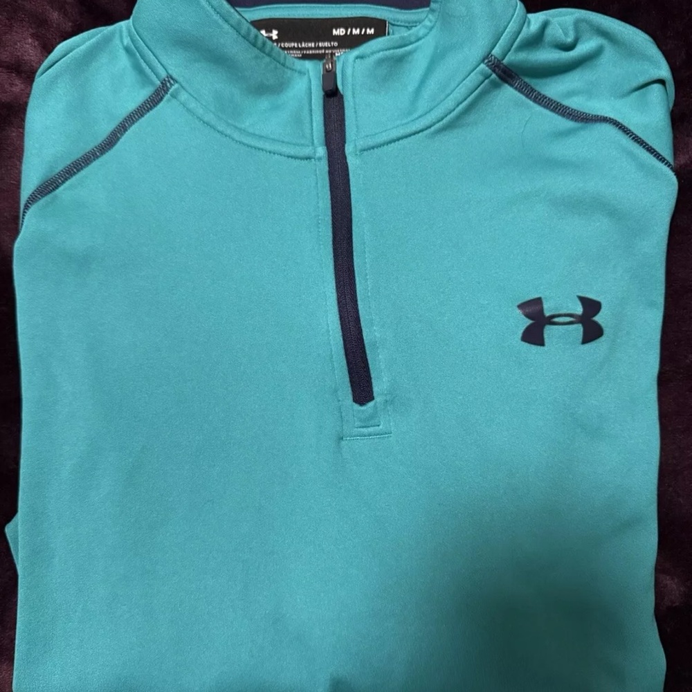 Under Armour Teal Half-Zip Pullover